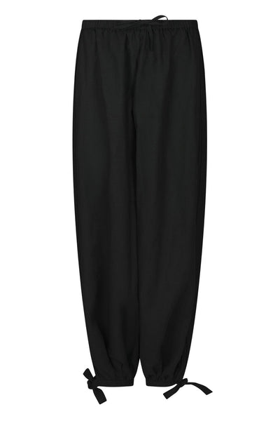 Roxane Balloon Linen Pants Black - 169313 Thumbnail