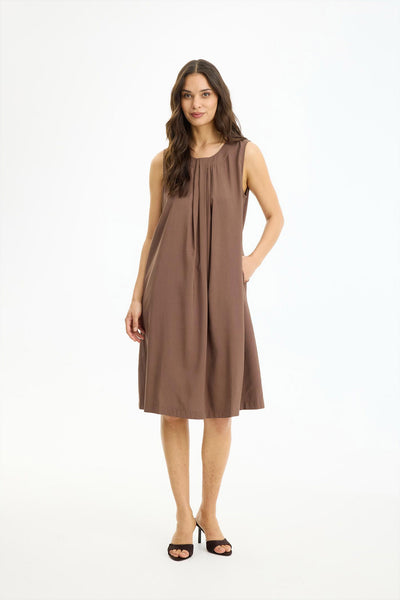 Rubi dress Brown - 17074 Thumbnail