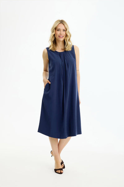 Rubi dress Navy - 17074 Thumbnail