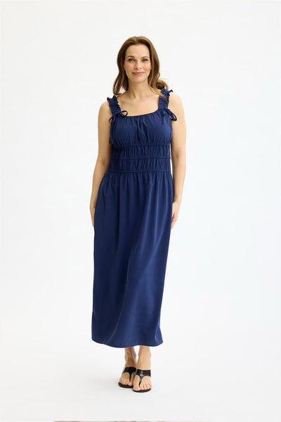 Rubi dress Navy - 17075 Thumbnail