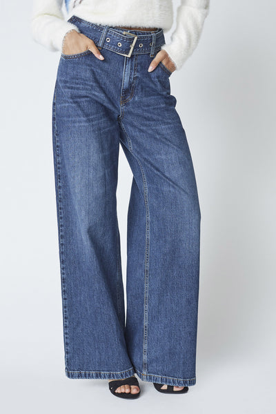 RumiCC Belt Jeans 555-Dark denim 31662 Thumbnail