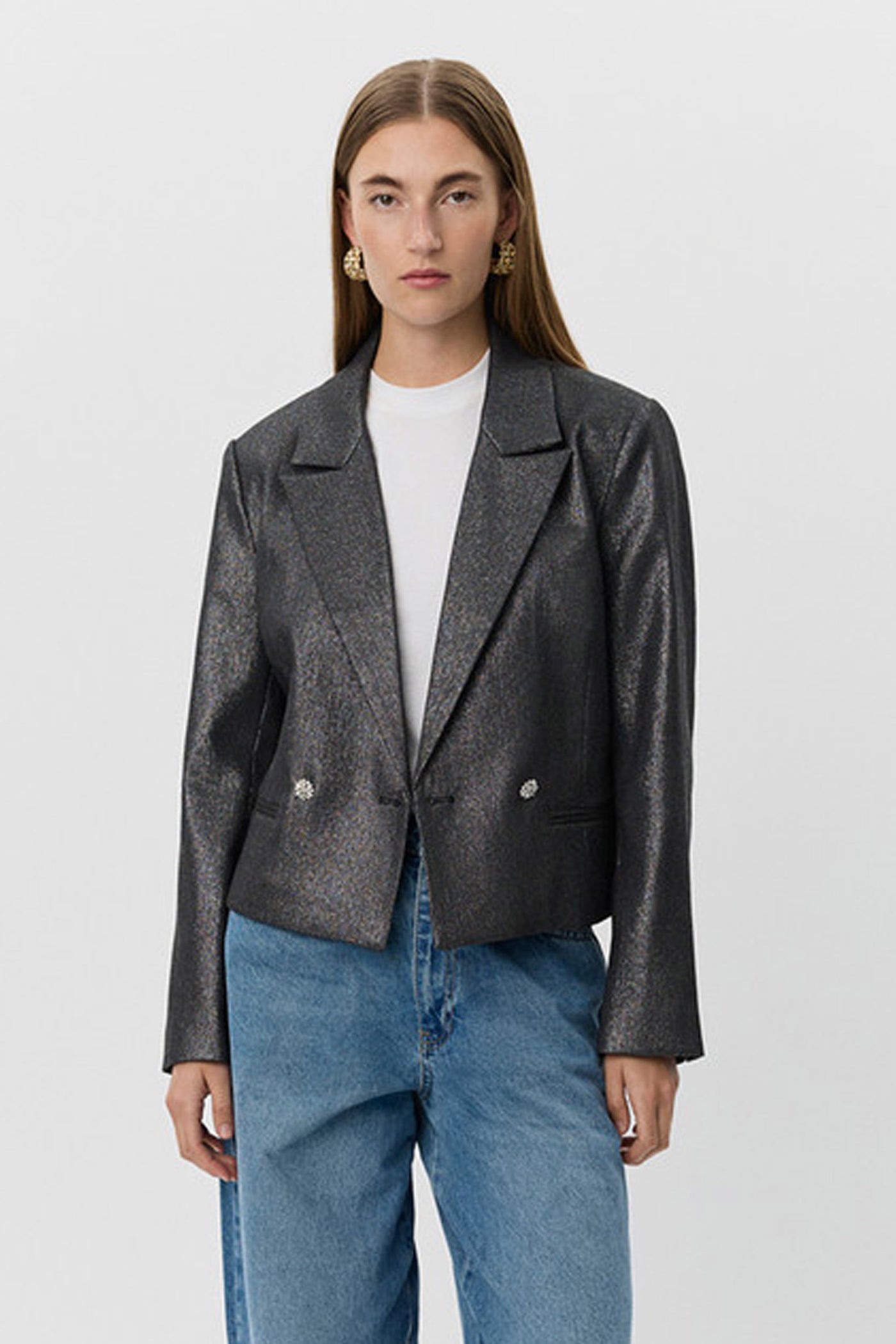 IMOGENSW BLAZER 1003 Black glitter - S254350