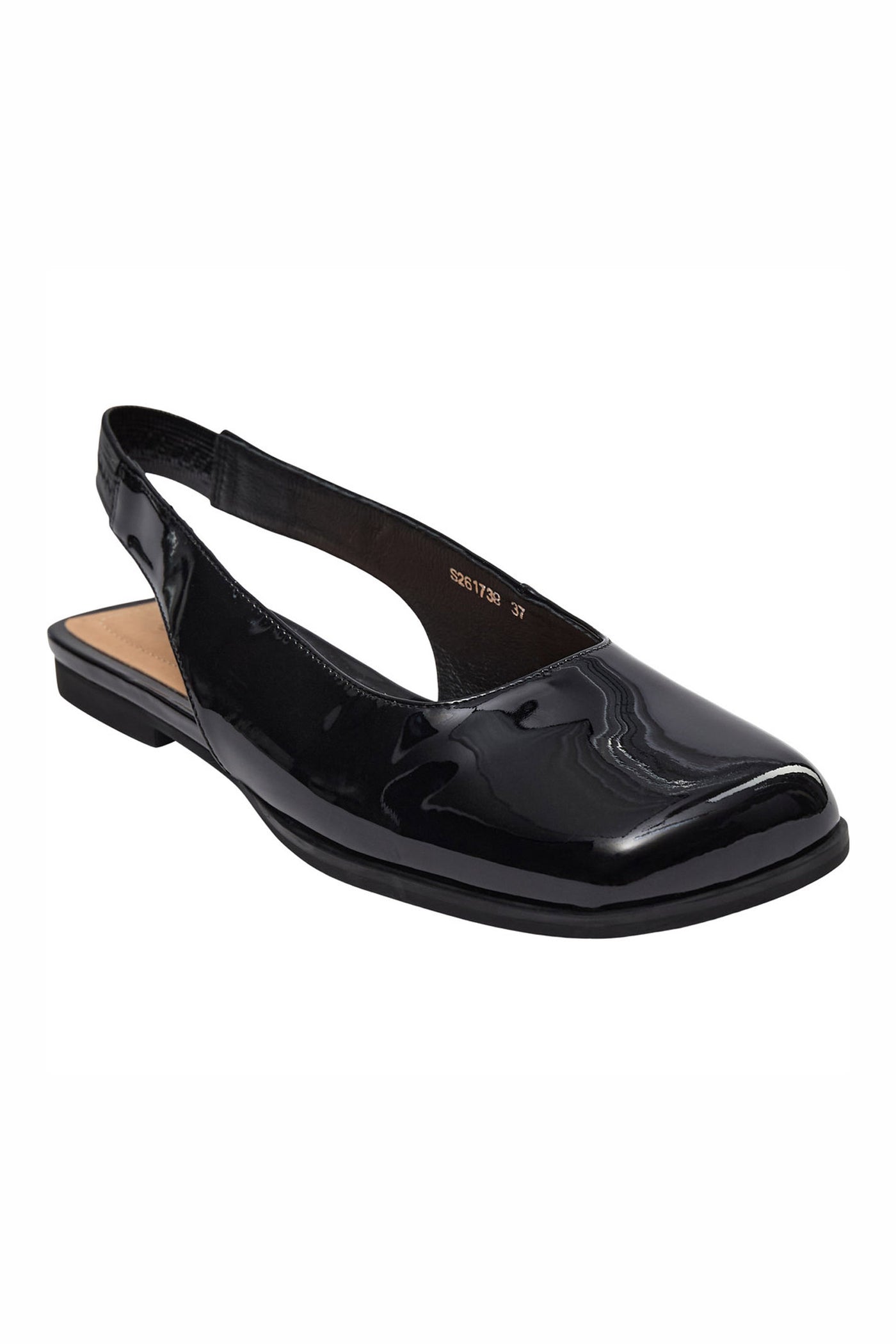 SANDYSW PATENT FLAT SHOE 1000 Black - S261738