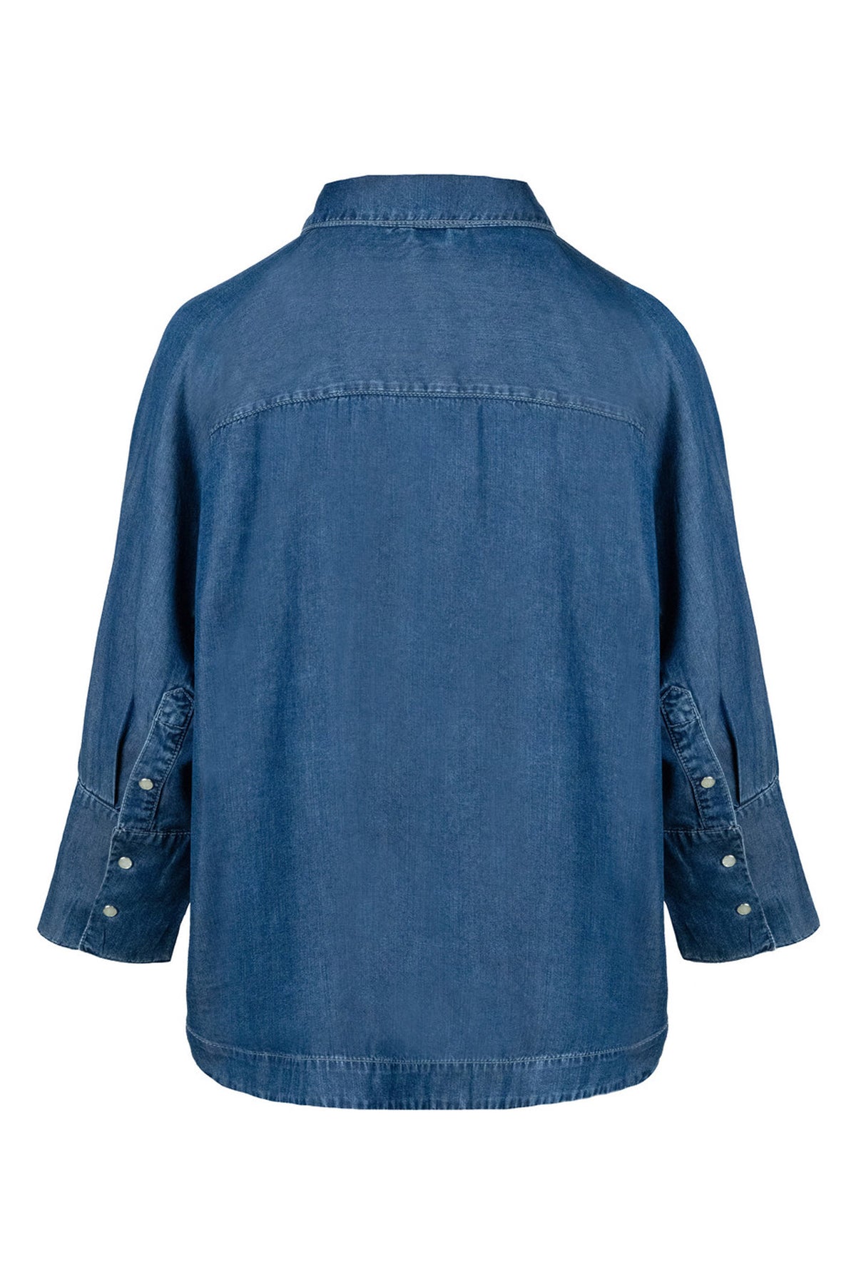 SANNA Blouse 9502 Medium Wash Blue Denim - 2610190673