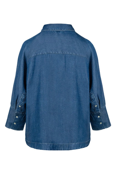 SANNA Blouse 9502 Medium Wash Blue Denim - 2610190673 Thumbnail