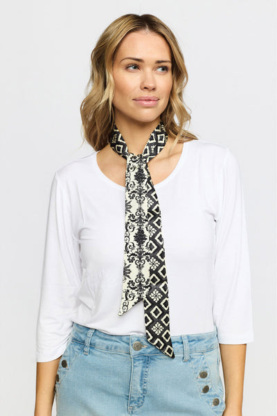 SCARF BLACK/CLOUD - 10214411488 Thumbnail