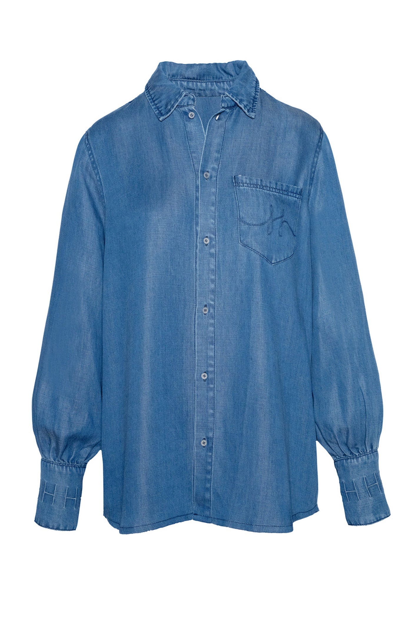 SCARLETT Shirt 9502 Medium Wash Blue Denim