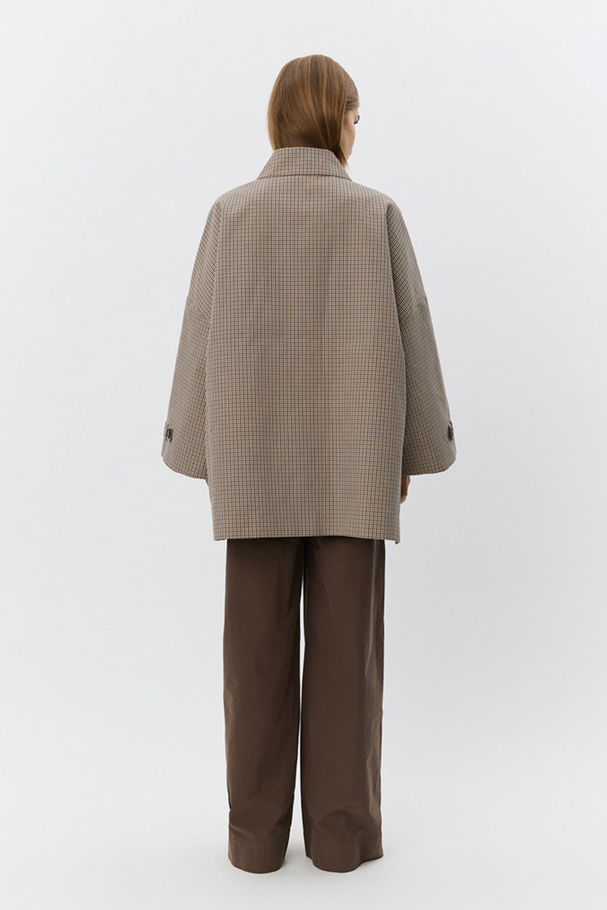 SELINASW OVERSIZE CHECK JACKET 9064 Check - S261365