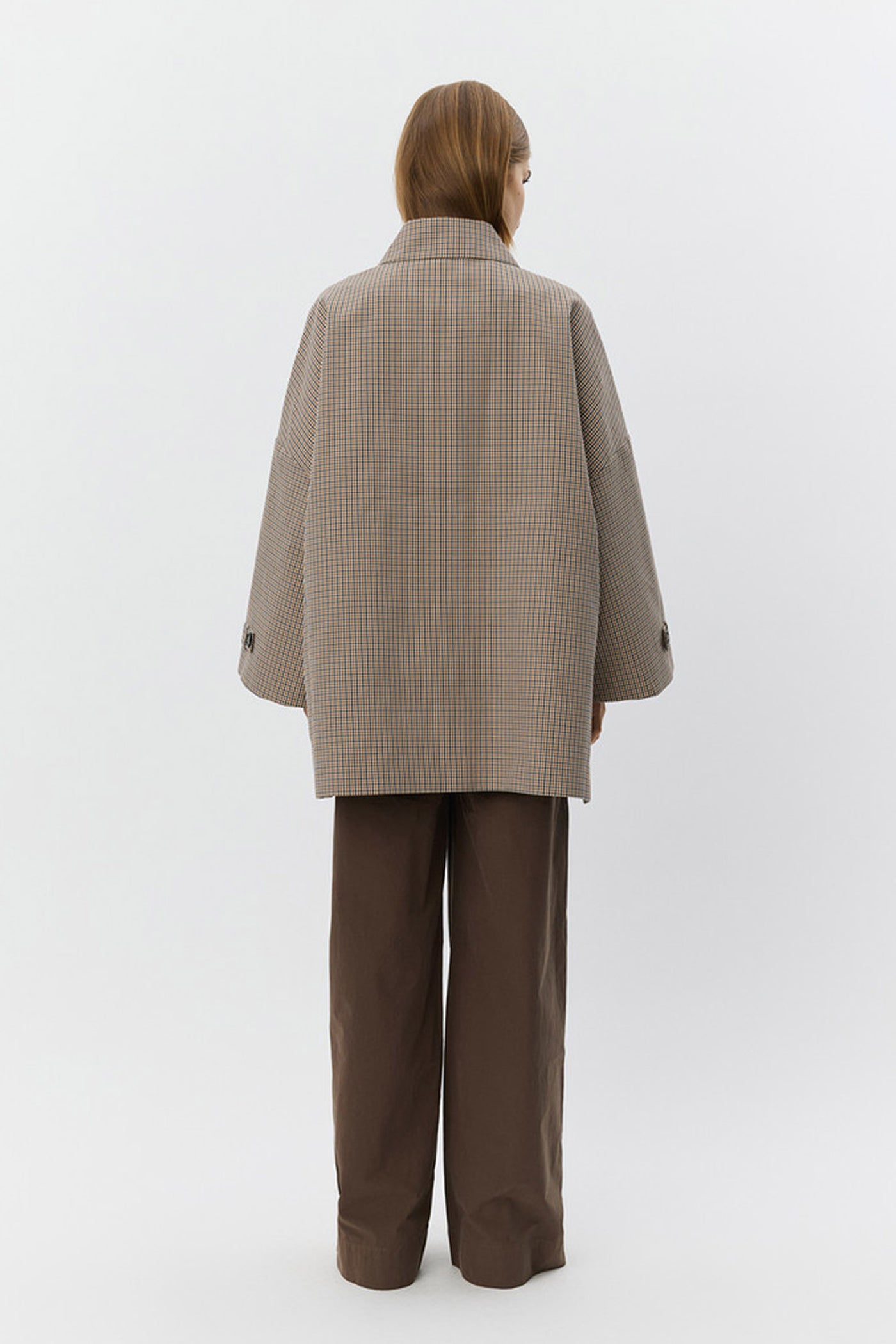 SELINASW OVERSIZE CHECK JACKET 9064 Check - S261365