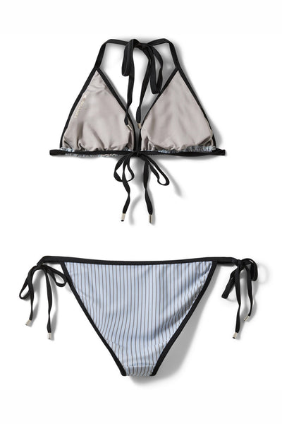 SIKKYSW TRIANGLE BIKINI 5094 Light Blue striped - S261545 Thumbnail