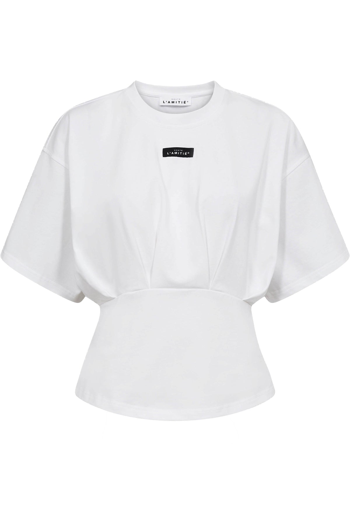Romie Pleat Tee White - HL10526