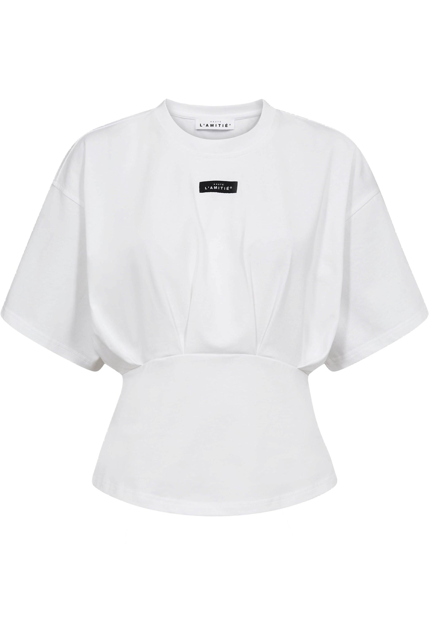Romie Pleat Tee White - HL10526