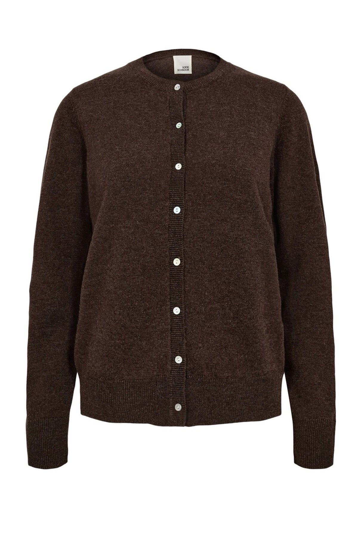 CISSESW CARDIGAN 7129 Brown Fudge - SNOS431