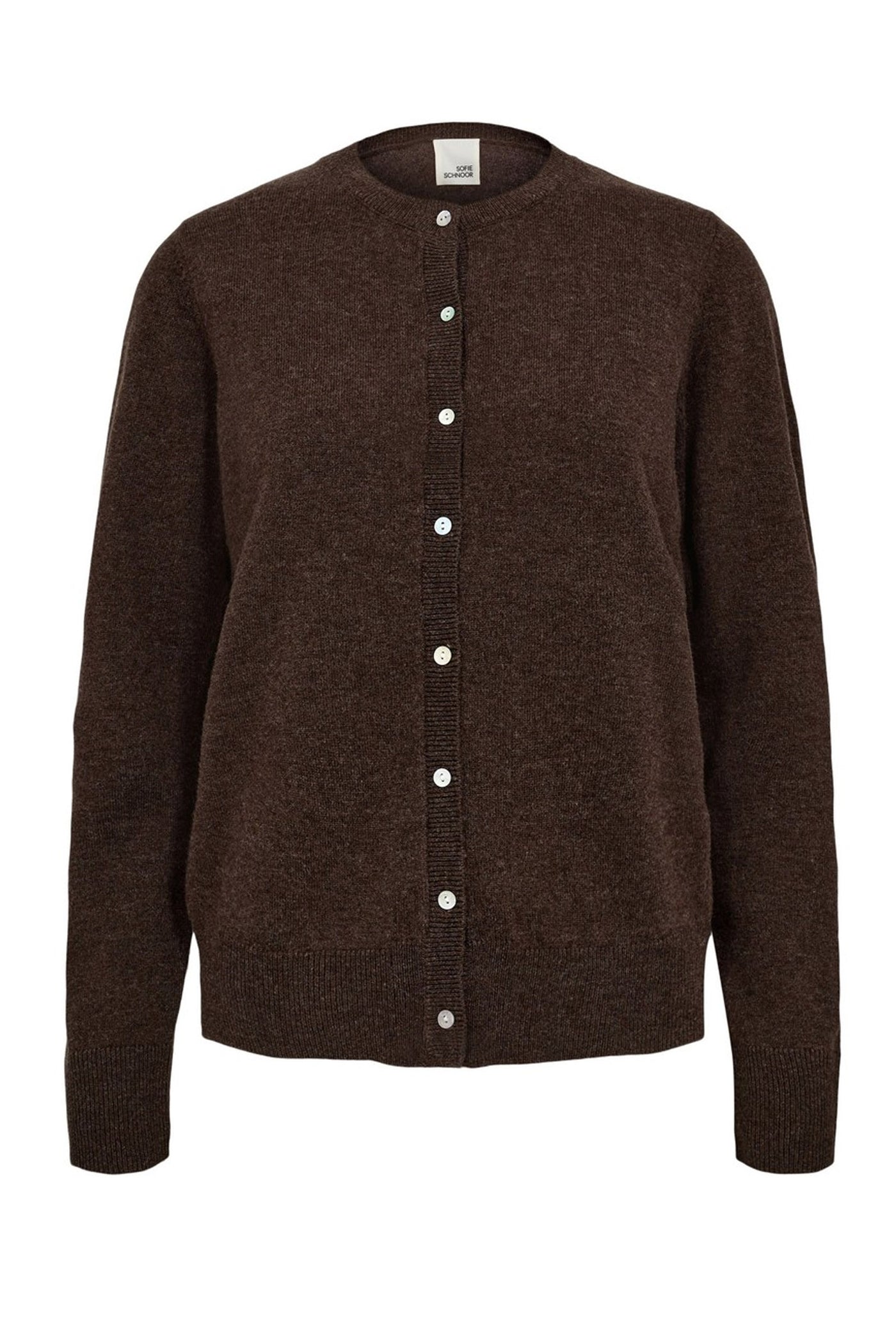 CISSESW CARDIGAN 7129 Brown Fudge - SNOS431