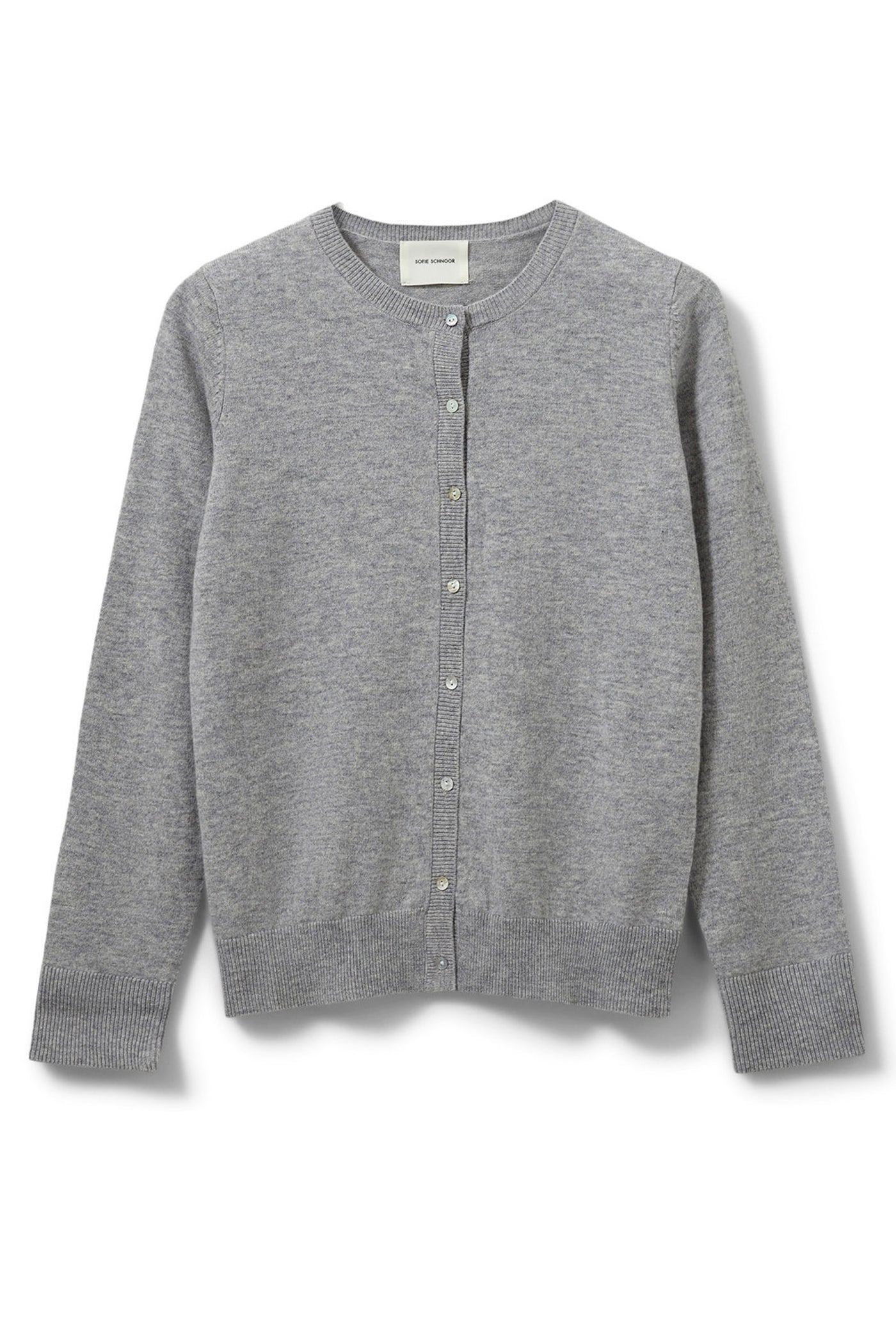 CISSESW CARDIGAN 8010 Grey melange - SNOS431