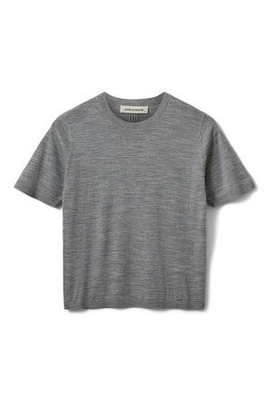 SORELLASW SHORT SLEEVE KNIT BL 8000 Grey Melange - SNOS762