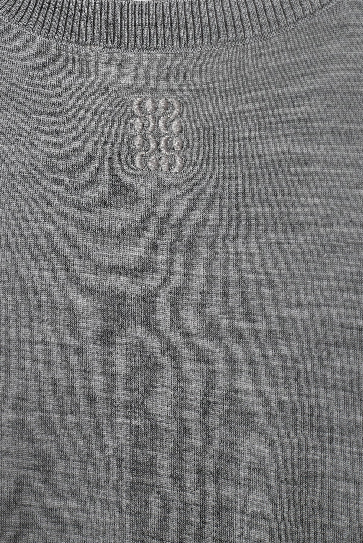 SORELLASW SHORT SLEEVE KNIT BL 8000 Grey Melange - SNOS762
