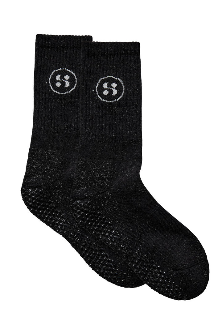 SOFSPO GLITTER SOCKS 1000 Black - SPO9024