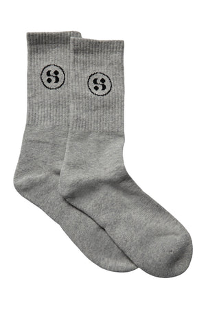 SOFXSPO SOCKS W/O GRIP 8000 Grey mel - SPO9016X