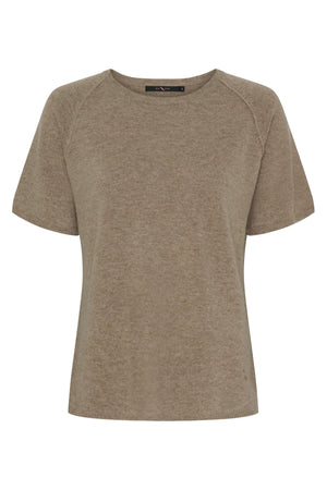 BTFSABRINA Cashmere Pullover Taupe Melange - 500081