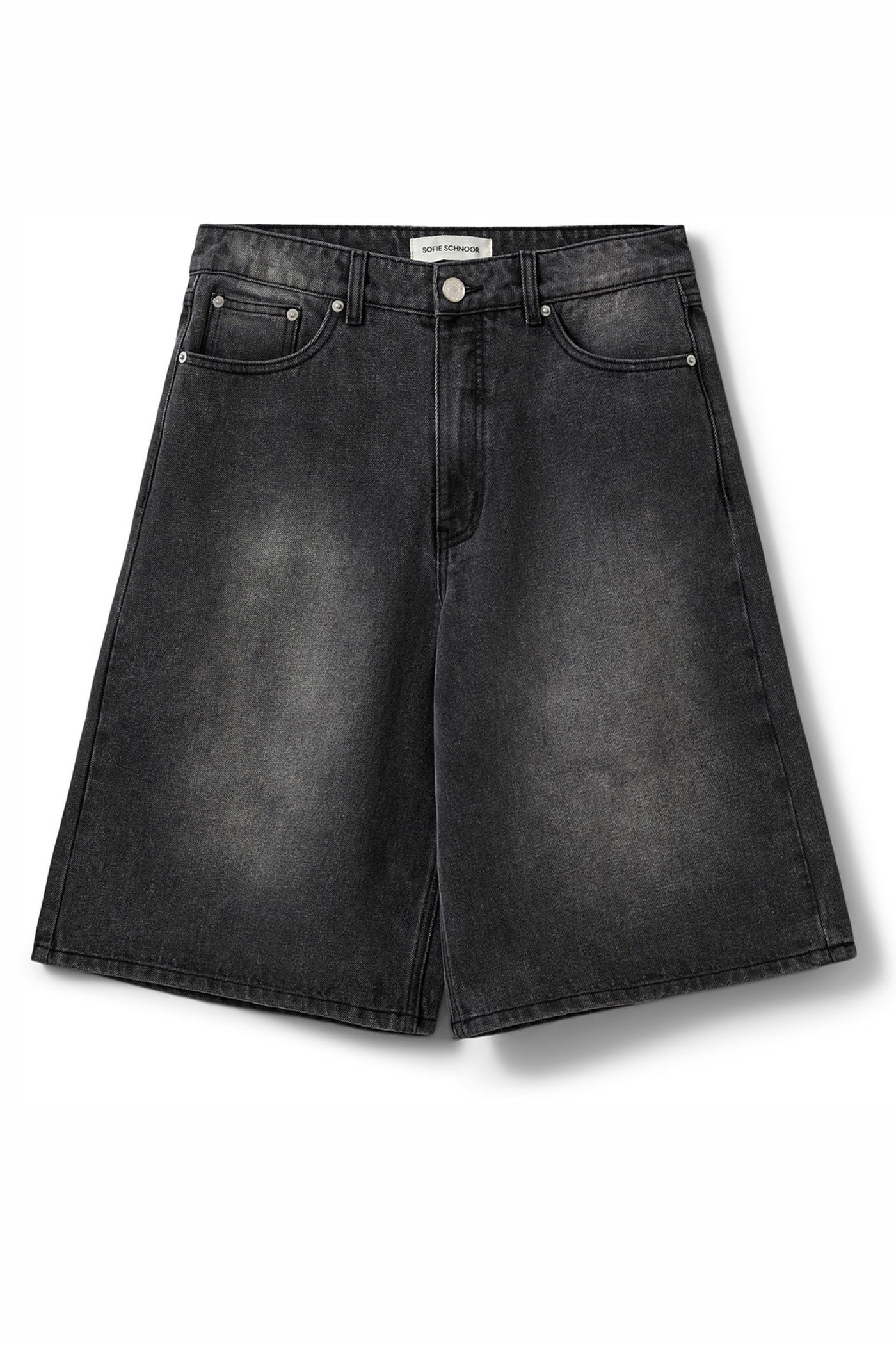 STOKESW OVERSIZED SHORTS 1015 Washed black - SNOS727