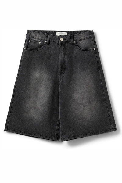 STOKESW OVERSIZED SHORTS 1015 Washed black - SNOS727 Thumbnail