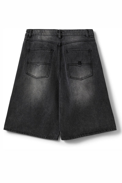 STOKESW OVERSIZED SHORTS 1015 Washed black - SNOS727 Thumbnail