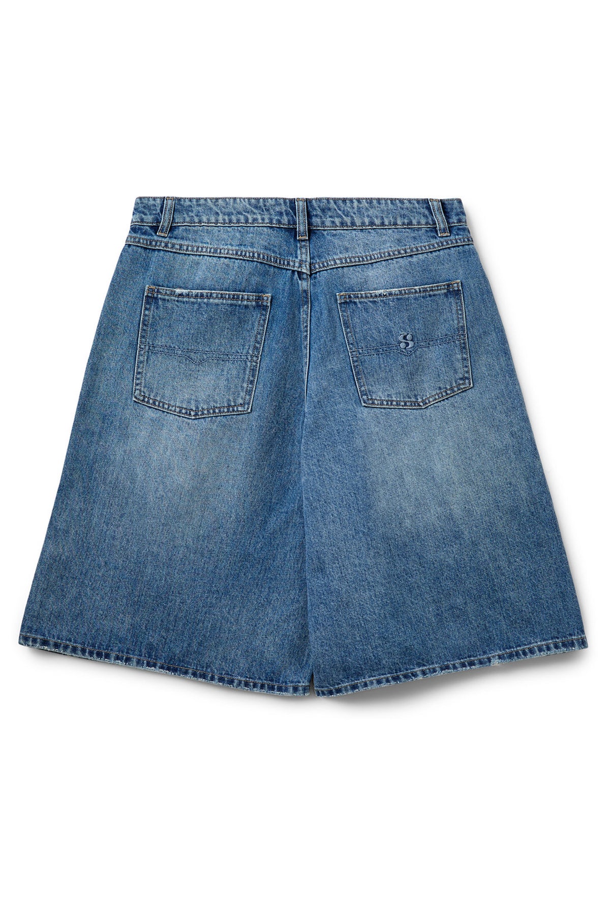 STOKESW OVERSIZED SHORTS 9106 Denim Blue - SNOS727