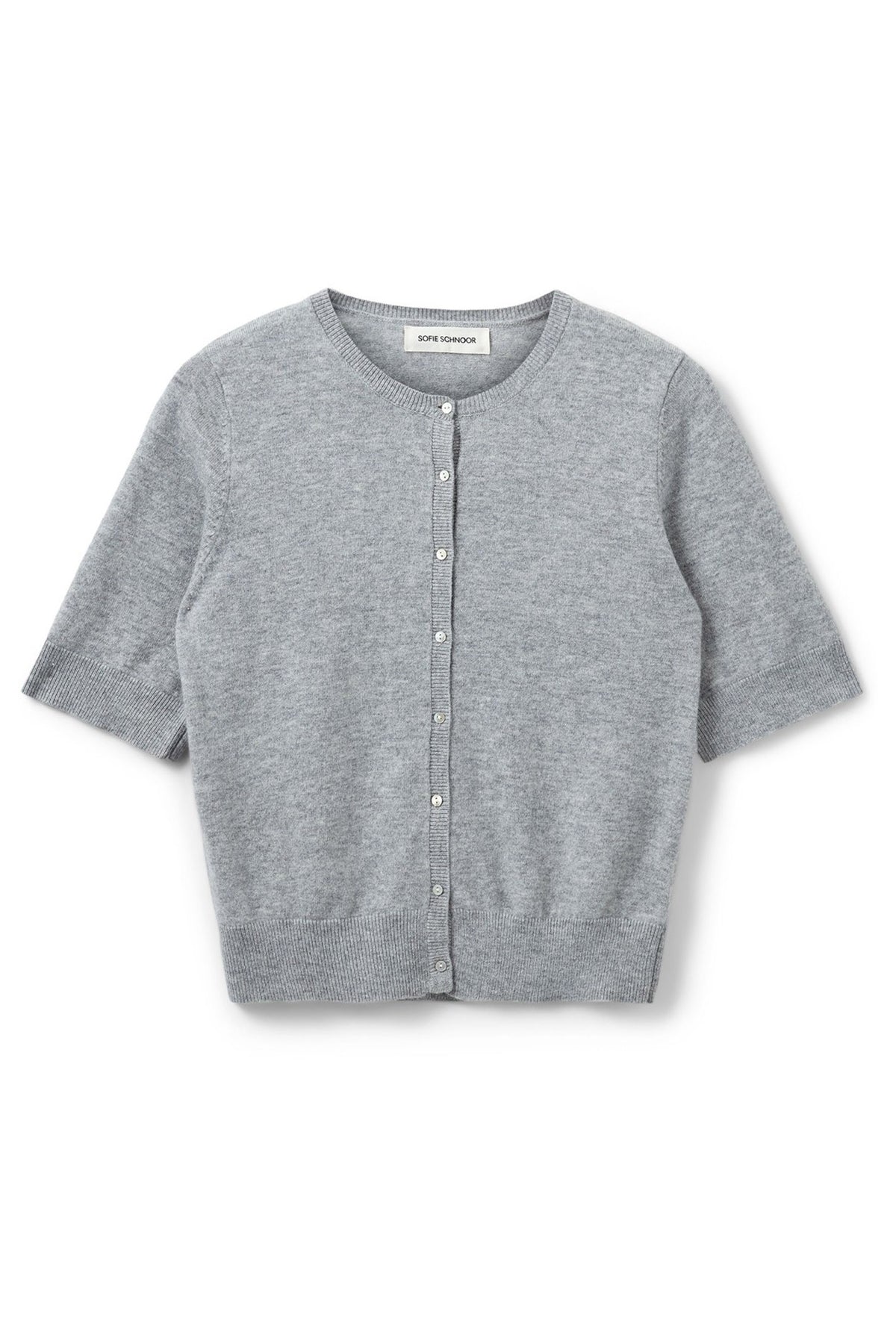 SUNASW CARDIGAN 8010 Grey melange - SNOS544