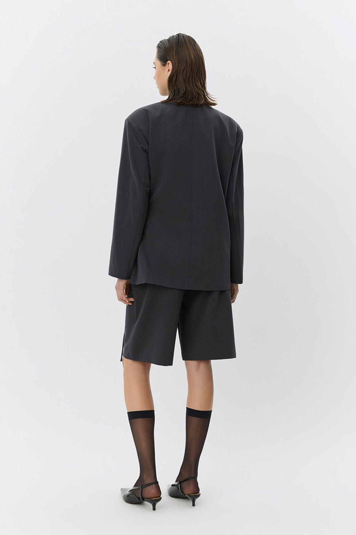 SUSSIESW TIE STRING BLAZER 8008 Dark grey - S261375