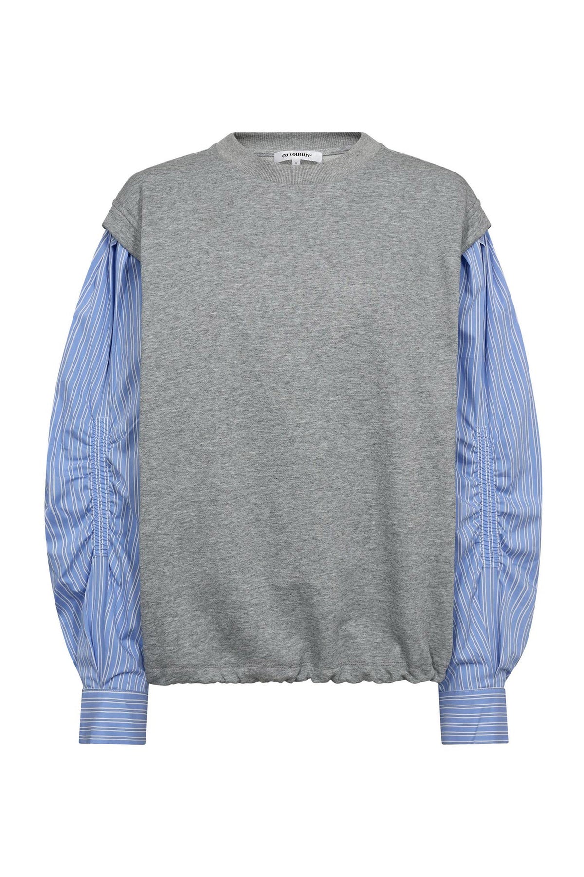 SabinaCC Mix Shirt Sweat 138-Light Grey - 47010