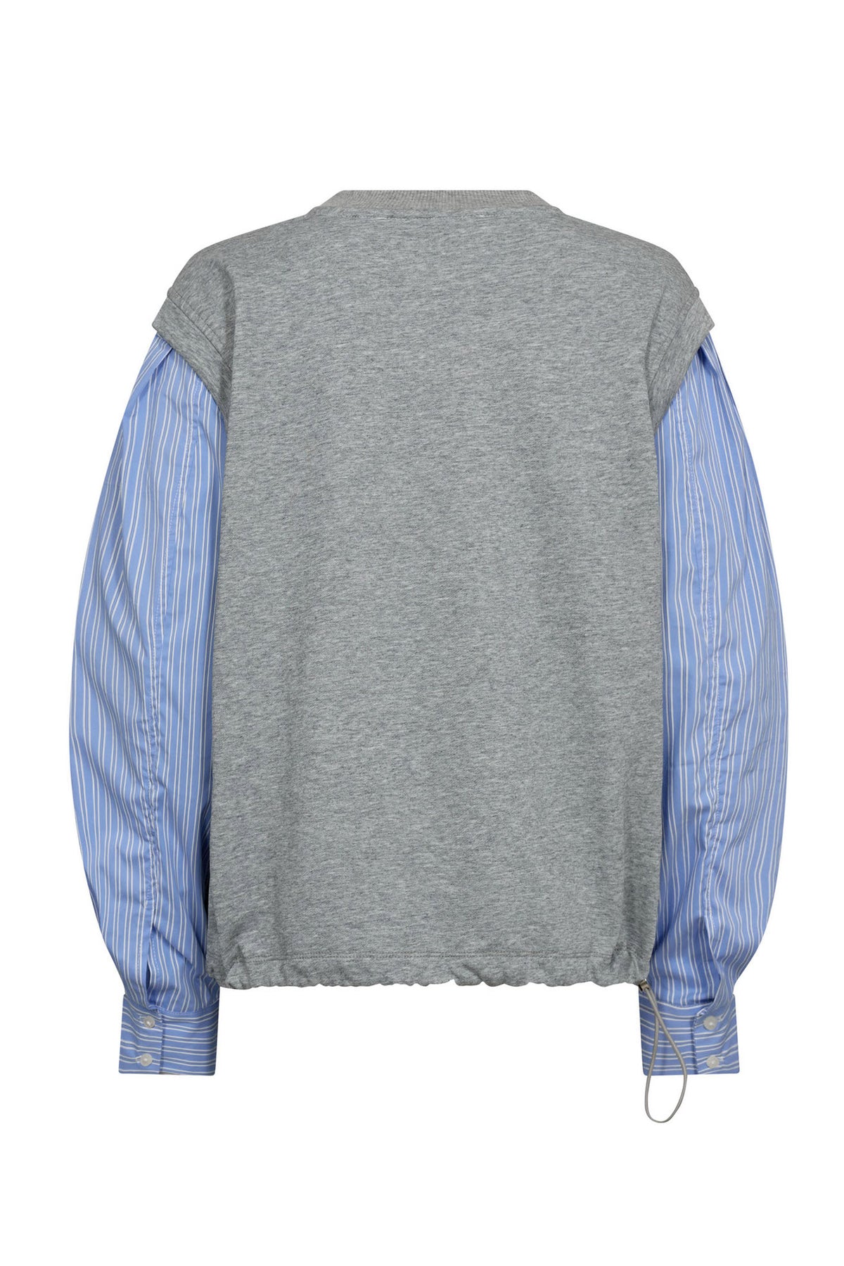 SabinaCC Mix Shirt Sweat 138-Light Grey - 47010