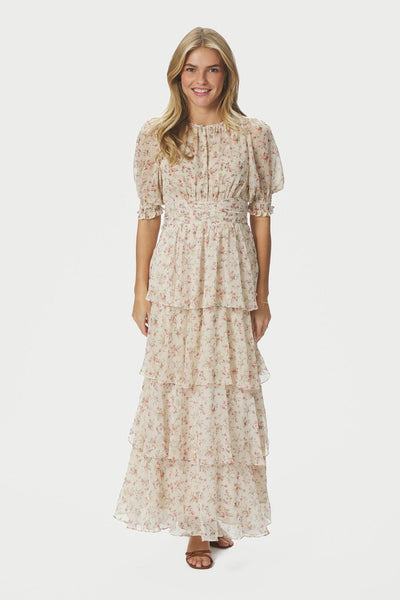 Sable Meadow Printed Dress Creme - 167707 Thumbnail