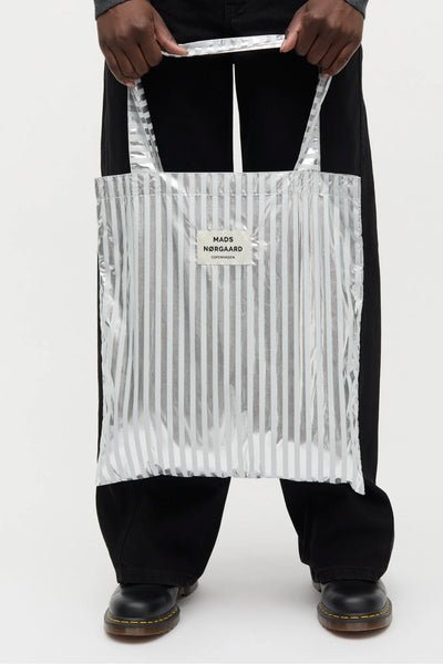 Sacky Metallic Atoma Bag Silver - 205015 Thumbnail