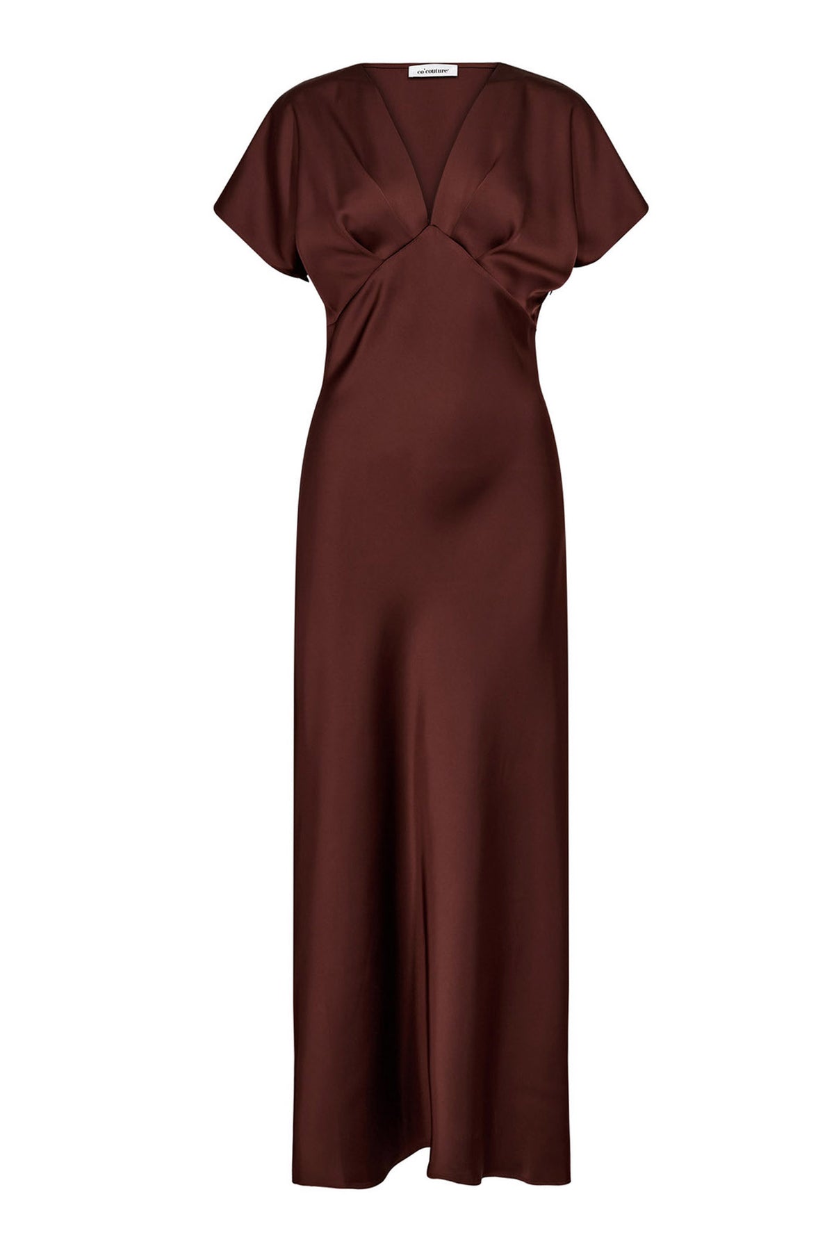 SafiraCC V-Dress 145-Dark Brown - 36565
