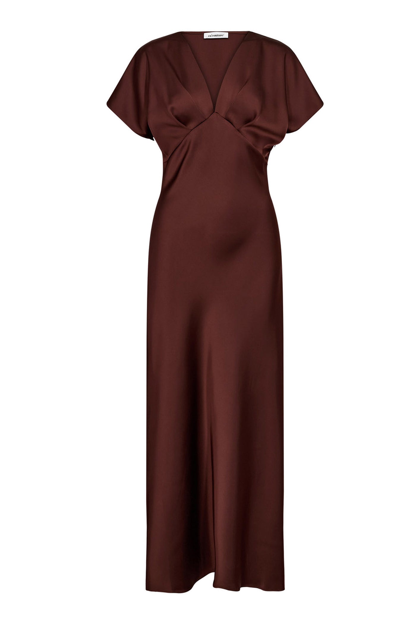 SafiraCC V-Dress 145-Dark Brown - 36565