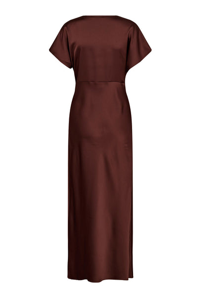 SafiraCC V-Dress 145-Dark Brown - 36565 Thumbnail