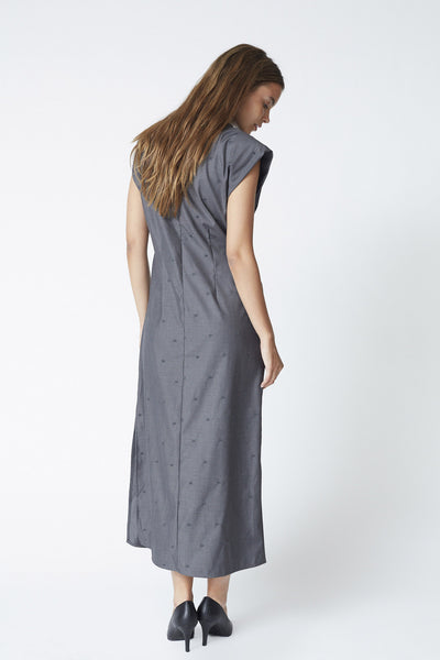 SagaCC Long Dress 139-Mid Grey - 46013 Thumbnail