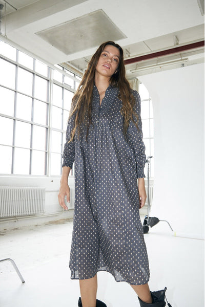 SagiLL Maxi Dress LS 23 Dark Blue - 25516-3001 Thumbnail