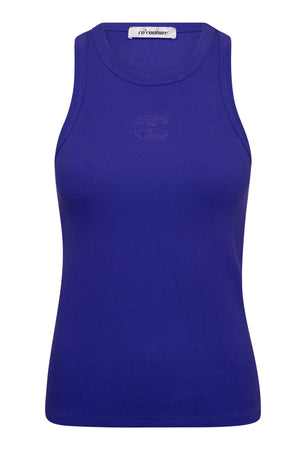 SaharaCC Embroidery Tank Top 76-New Blue - 33151