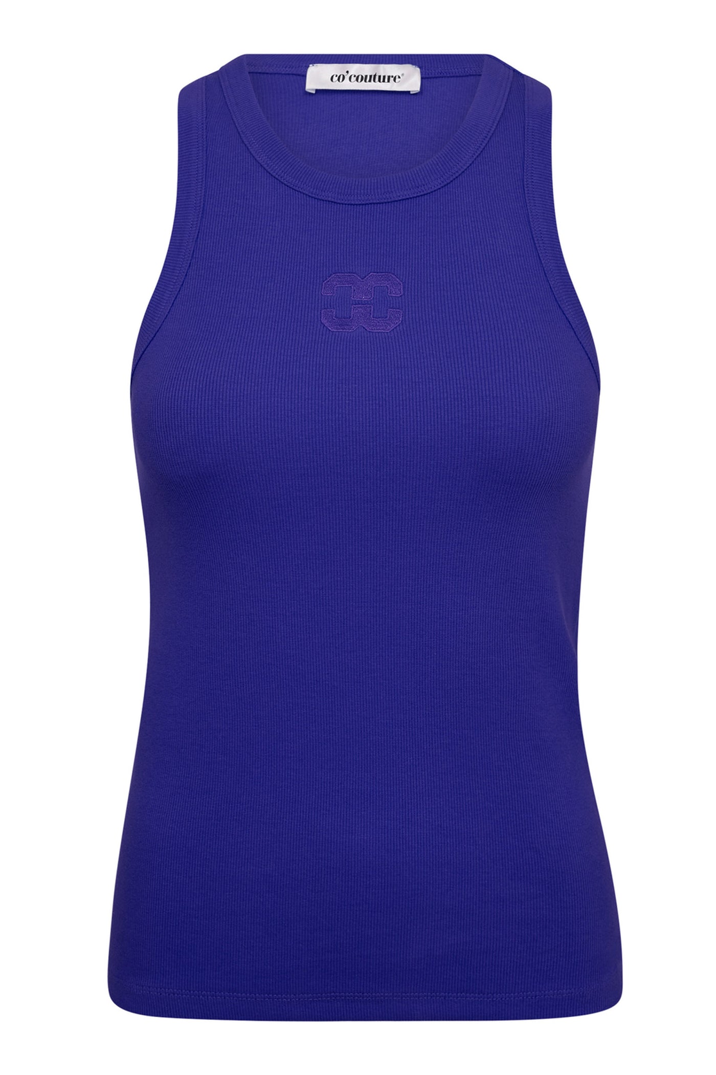 SaharaCC Embroidery Tank Top 76-New Blue - 33151