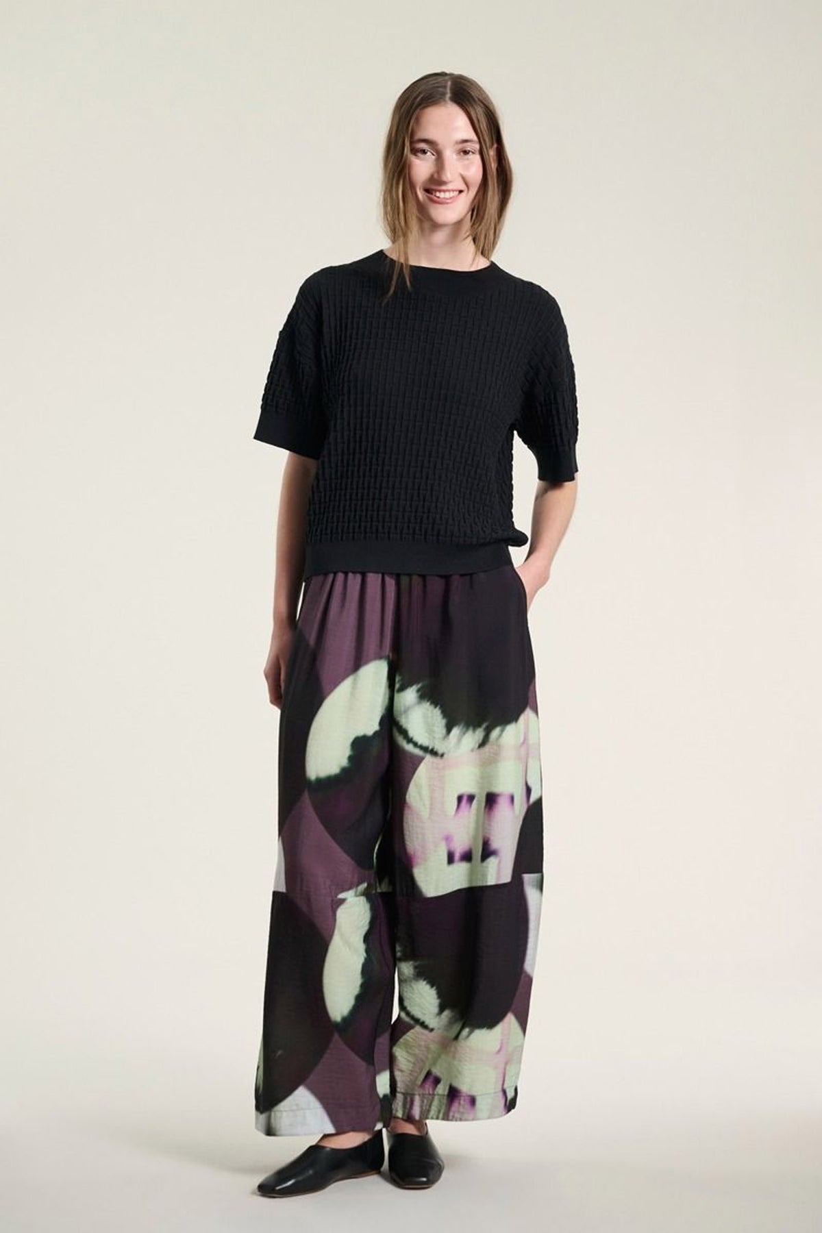 Saku kortÃ¦rmet bluse Black - 261-1073-5747