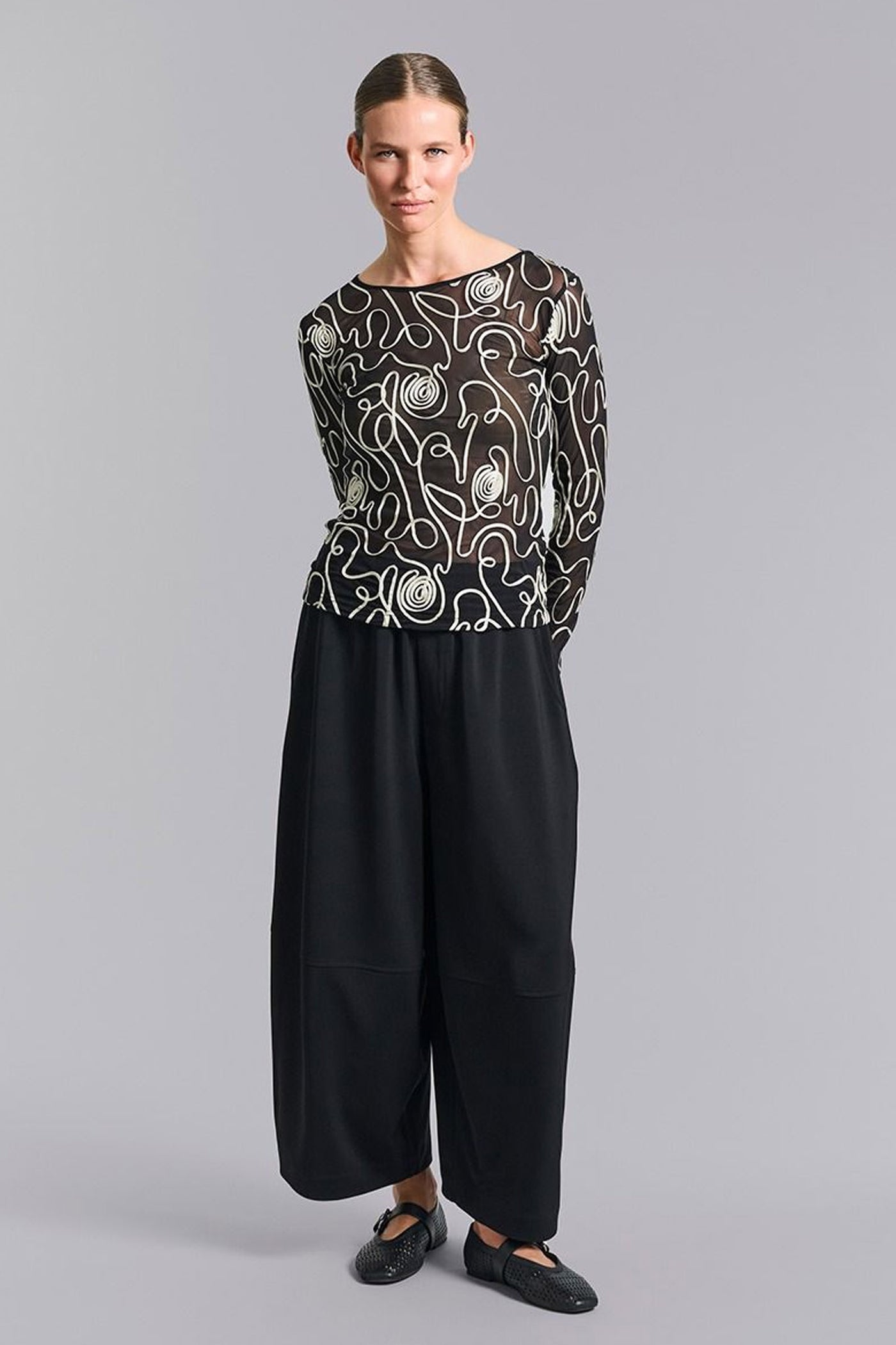 Sakura stretch elastik bukser Black - 259-2454-5494