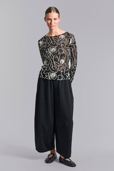 Sakura stretch elastik bukser Black - 259-2454-5494 Thumbnail