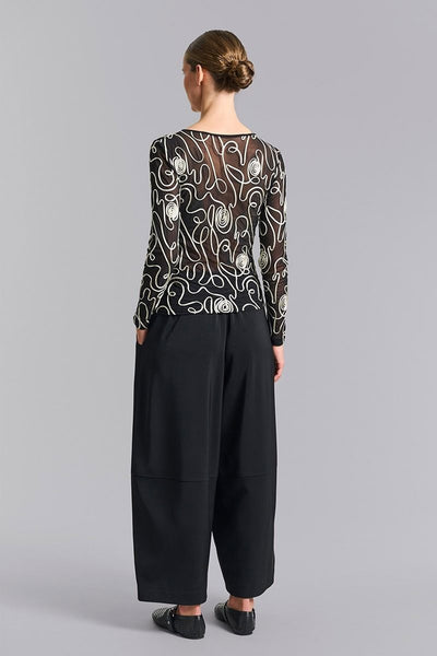 Sakura stretch elastik bukser Black - 259-2454-5494 Thumbnail