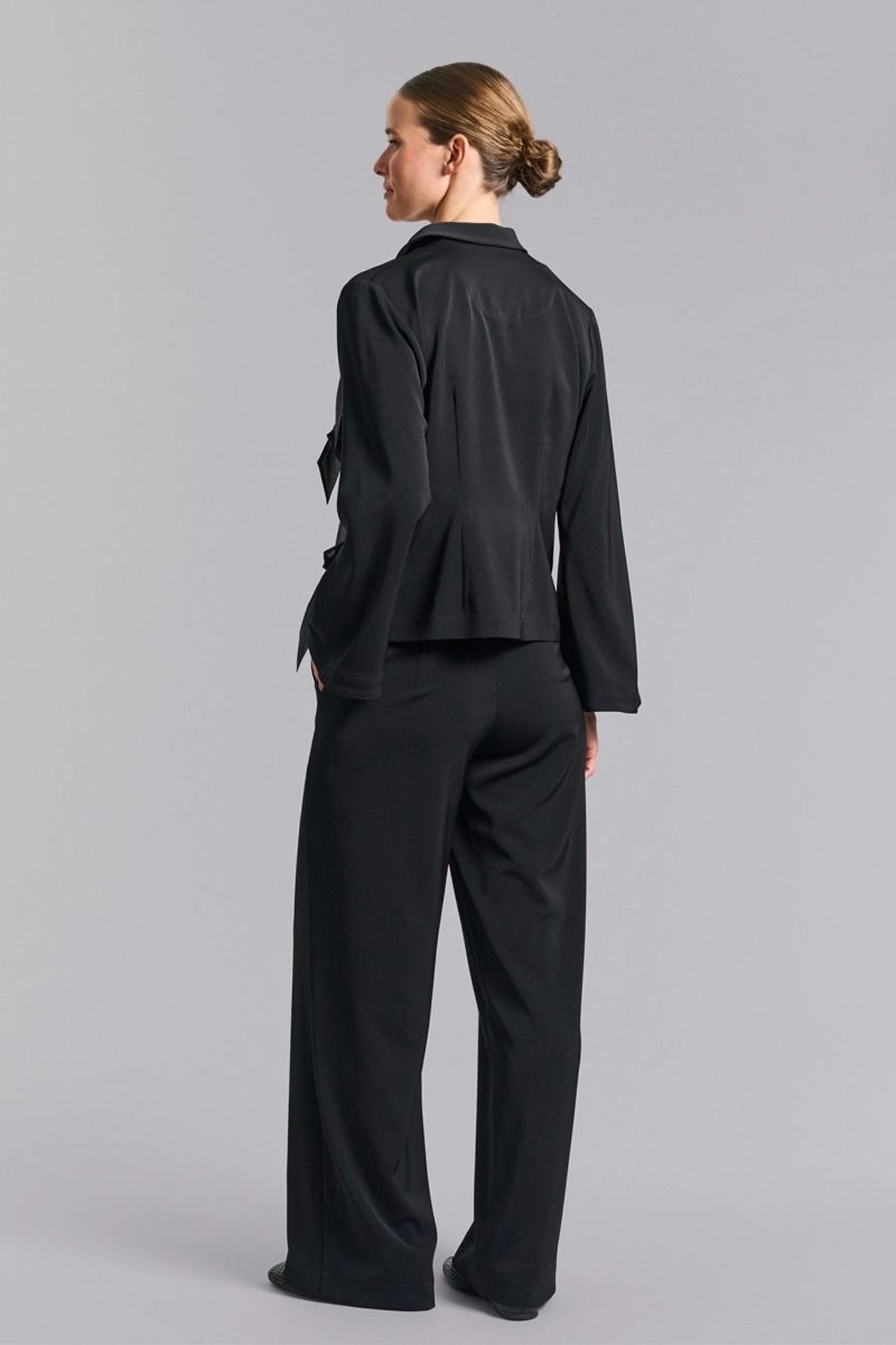 Sakura stretch jakke med slÃ¸j Black - 259-2454-5490