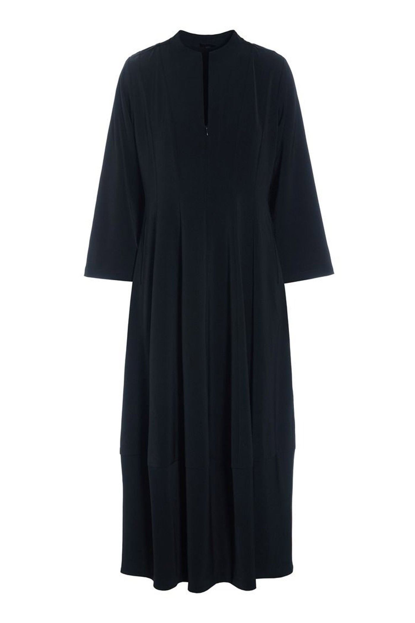Sakura stretch kjole med krave Black - 259-2454-5491