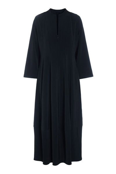 Sakura stretch kjole med krave Black - 259-2454-5491 Thumbnail