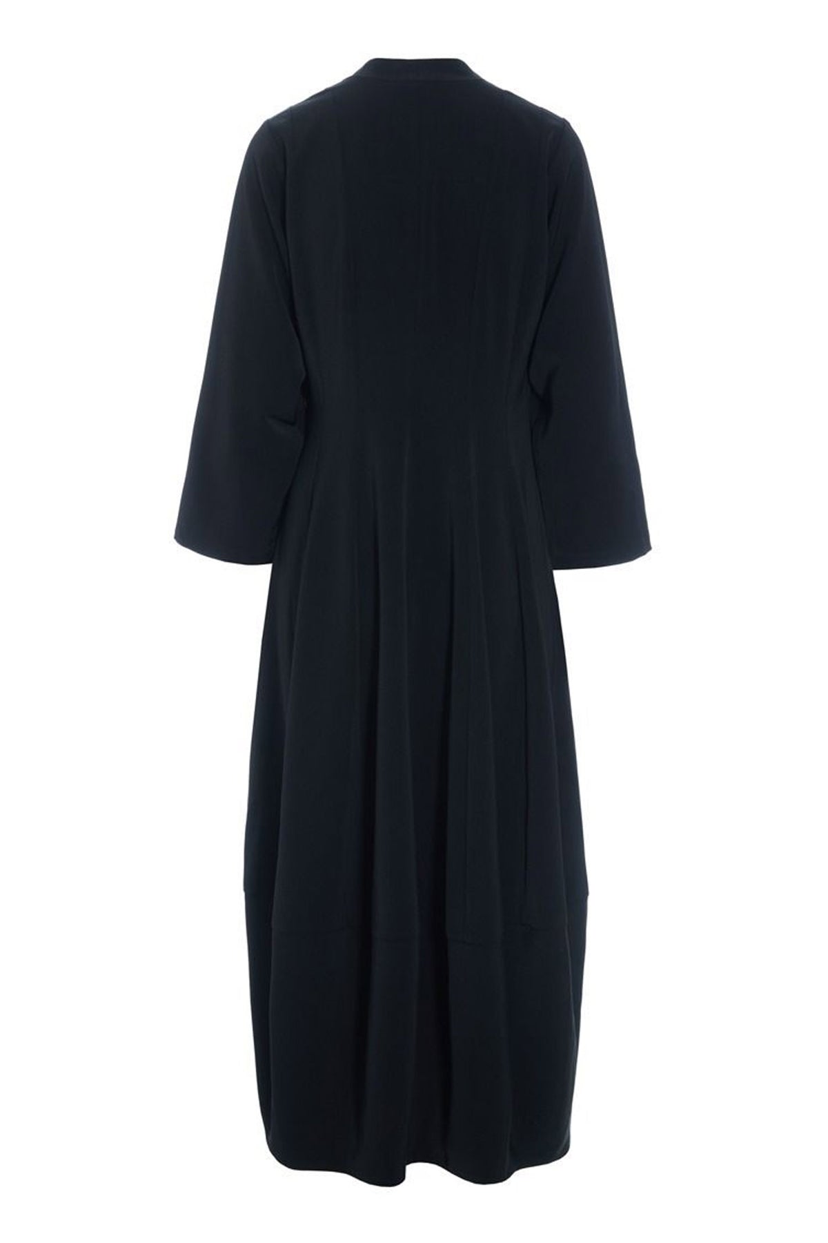 Sakura stretch kjole med krave Black - 259-2454-5491