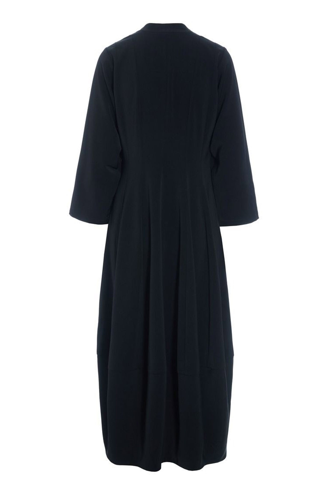 Sakura stretch kjole med krave Black - 259-2454-5491